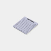 Blue Gray Checklist Post-it® Notes 3" x 3" Post-it Klebezettel (angewinkelt)