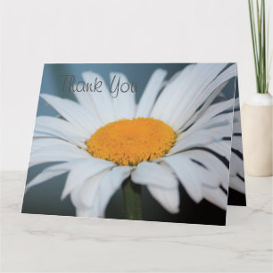 Blue Gray Daisy Vielen Dank Dankeskarte