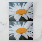 Blue Gray Daisy Vielen Dank Dankeskarte (Innenseite)