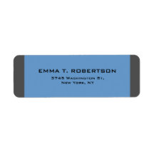 Blue Gray Elegant Modernes Trendy Minimalistisch