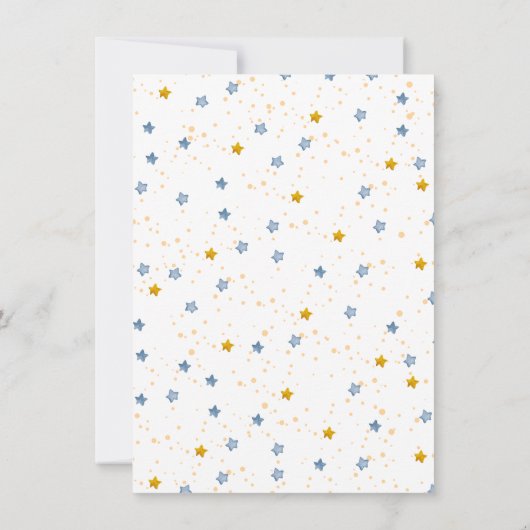 Blue Gray First Trip rund um die Sun Time Kapselka Einladung (Rückseite)