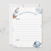 Blue Gray First Trip rund um die Sun Time Kapselka Einladung (Vorderseite)