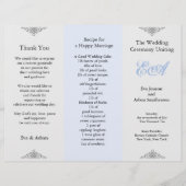 Blue Gray für das Hochzeitsprogramm (Vorderseite)