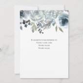 Blue Gray Green Elegante Frische Pasta machen Einladung (Rückseite)