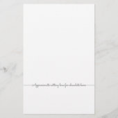 Blue-Gray Hochzeitbudget Foto Candy Bar Wrapper (Rückseite)