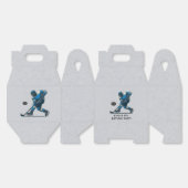 Blue Gray Hockey Player Geburtstagsparty Geschenkschachtel (Ungeklappt)
