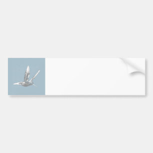 Blue Gray Hummingbird Autoaufkleber