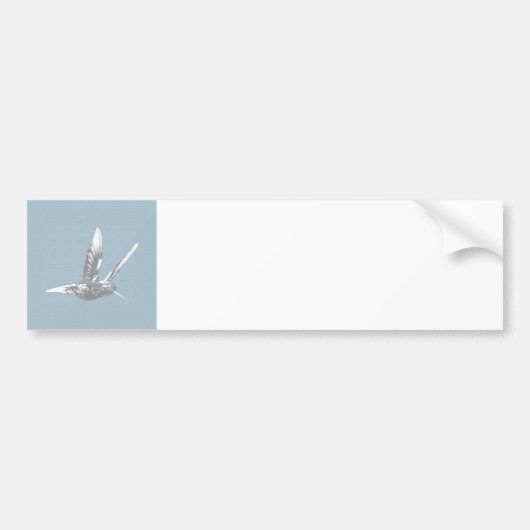 Blue Gray Hummingbird Autoaufkleber (Vorne)