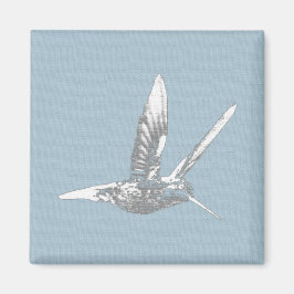 Blue Gray Hummingbird Magnet