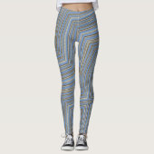 Blue Gray Khaki 4Meg Leggings (Vorderseite)
