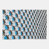 Blue Gray Kitchen Handtuch (Horizontal)