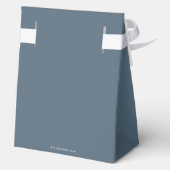 Blue-Gray Law Scales+Laurel Wreath Graduation Geschenkschachtel (Rückseite)