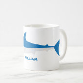 Blue Gray Mako Shark Tasse (VorderseiteRechts)