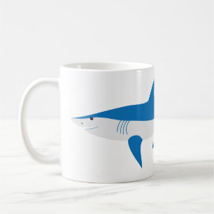 Blue Gray Mako Shark Tasse