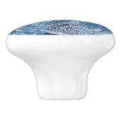 Blue & Gray Marble Keramikknauf (Seitenansicht)