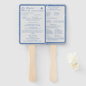 Blue & Gray Marble Nuptial Mass Set Fans Fächer (Vorne und Hinten)