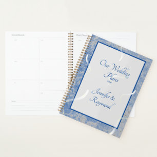 Blue & Gray Marble Wedding Planer