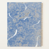 Blue & Gray Marble Wedding Planer (Rückseite)