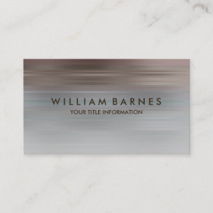 Blue Gray Mocha Stripe Business Card Visitenkarte