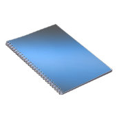 Blue Gray Moonlight Obre-Effekt Notebook Notizblock (Rechte Seite)