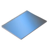 Blue Gray Moonlight Obre-Effekt Notebook Notizblock (Linke Seite)