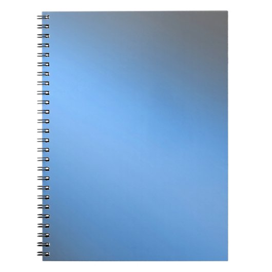 Blue Gray Moonlight Obre-Effekt Notebook Notizblock (Vorderseite)