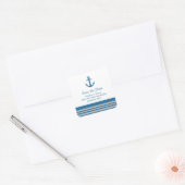 Blue Gray Nautical Anchor Save the Date Stickers (Umschlag)
