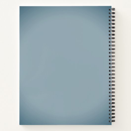 Blue Gray Notizblock (Rückseite)