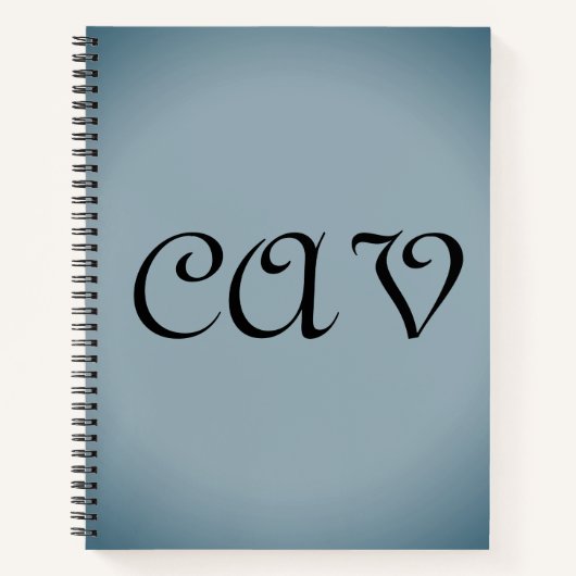 Blue Gray Notizblock (Vorderseite)