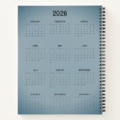 Blue Gray Notizblock (Rückseite)