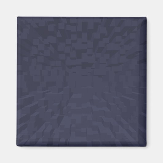 Blue Gray Perspektive Grafik Magnet (Vorne)