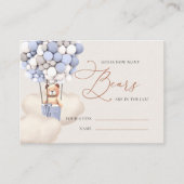 Blue Gray schätzt, wie viele Bären Balloons Ticket Begleitkarte (Vorderseite)