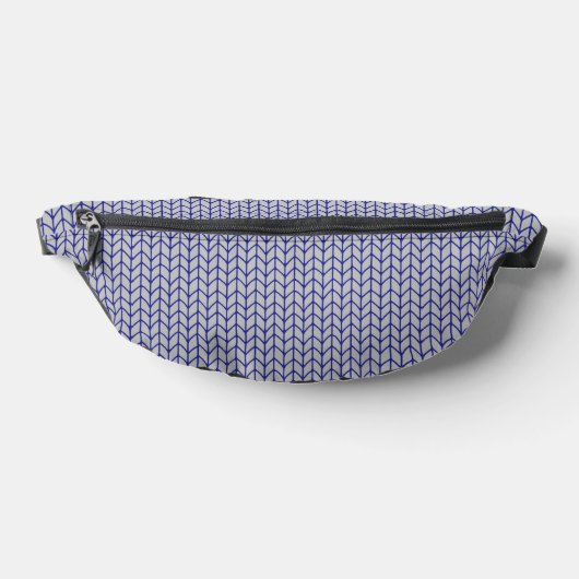 BLUE GRAY STRICK Fanny Pack Bauchtasche (Ablage )