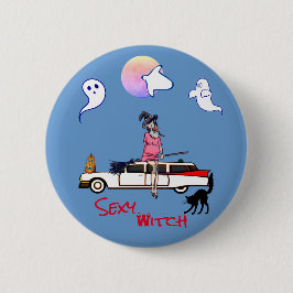 Blue Gray Supernatural Button