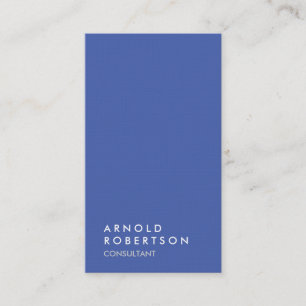Blue Gray Trendy Modern Minimalistisch einfach Visitenkarte