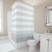 Blue Gray Turkish Stripe Duschvorhang (Beispiel)