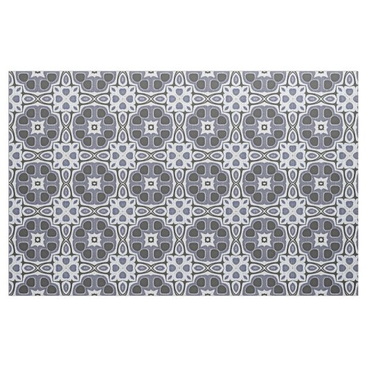 Blue Gray Violet Floral Bali Batik Muster Stoff (Fat Quarter (45,7 x 55,9 cm))