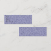 Blue Gray Wall Mini Visitenkarte (Vorne/Hinten)