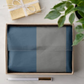 Blue Gray White Buffalo Karo Seidenpapier (Geschenk)