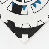 Blue Gray White Gears Steampunk Boys Dekoration Fl Fleecedecke (Ecke)