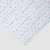 Blue Gray White Pastel Deko Pattern Baby Boy Gift Seidenpapier (Detail)