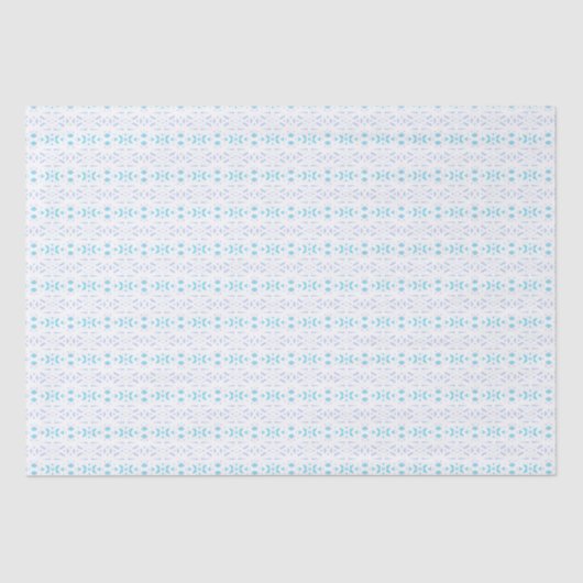 Blue Gray White Pastel Deko Pattern Baby Boy Gift Seidenpapier (Vorderseite)