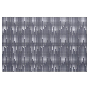 Blue-Gray White Polka Dots Matrix Gemustert Stoff
