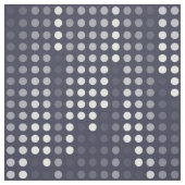 Blue-Gray White Polka Dots Matrix Gemustert Stoff (Muster)