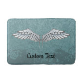 Blue-Gray Wings Bath Mat Badematte (Vorderseite)