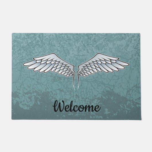 Blue-Gray Wings Doormat Fußmatte (Vorderseite)