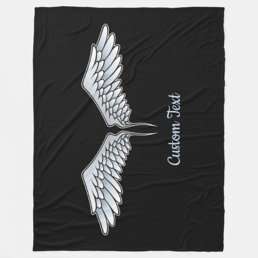 Blue-Gray Wings Fleece Blanket (Vorderseite)