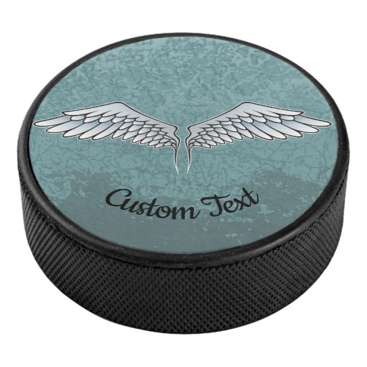 Blue-Gray Wings Hockey Puck (3/4)