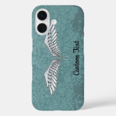 Blue-Gray Wings iPhone Case (Rückseite)