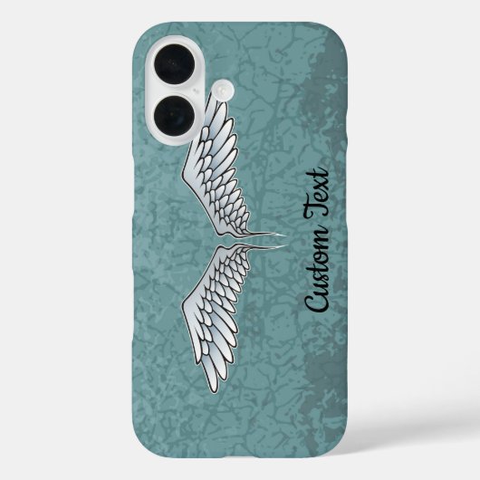 Blue-Gray Wings iPhone Case (Rückseite)